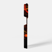 ハートビート抽象芸術アート iPhoneケース (右側面)