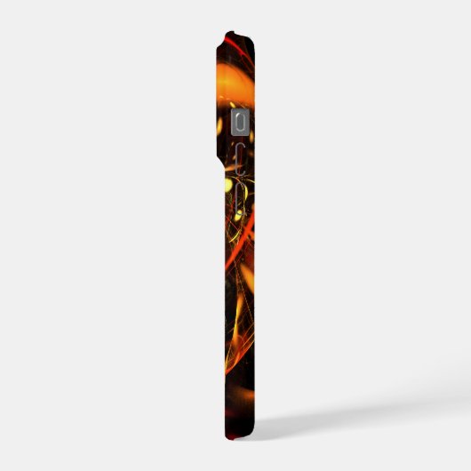 ハートビート抽象芸術アート iPhoneケース (左側面)