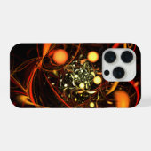 ハートビート抽象芸術アート iPhoneケース (裏面横)