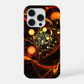 ハートビート抽象芸術アート iPhoneケース (裏面)