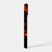 ハートビート抽象芸術アート iPhone 15ケース (右側面)