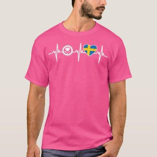 ハートビート料理とSwedenFunny Chef Tシャツ