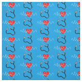 ハートビート線聴診器の記号 ファブリック (見本)