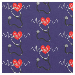 ハートビート線聴診器の記号 ファブリック