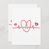 ハートビート落書き 出欠カード (正面/裏面)