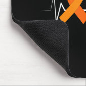 ハートビート製品白血病リボン白血病領域 マウスパッド (コーナー)