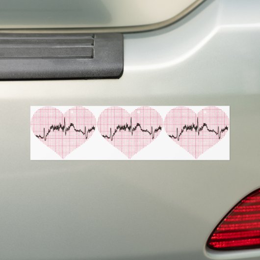 ハートビート7号 バンパーステッカー (車上)