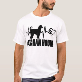 ハートビート – アフガン・ハウンド – ドッグポー最高のド・フレンド Tシャツ