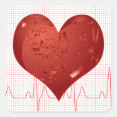 ハートビート スクエアシール (正面)