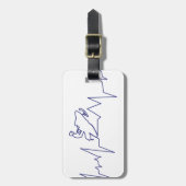 ハートビート – スノーモービル ラゲッジタグ (正面縦)