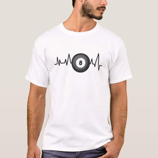 ハートビート - ビリヤード Tシャツ (正面)