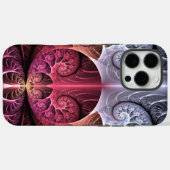 ハートビート、抽象的な超現実的なフラクタルアート Case-Mate iPhoneケース (裏面 (横))