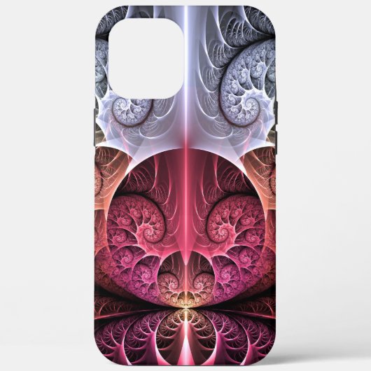 ハートビート、抽象的シュールレアリスム フラクタルアート Case-Mate iPhoneケース (裏面)