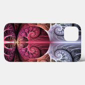 ハートビート、抽象的シュールレアリスム フラクタルアート Case-Mate iPhoneケース (裏面 (横))