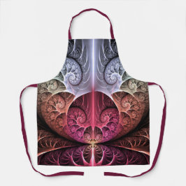 ハートビート、抽象芸術超現実的ファンタジーフラクタル・アート エプロン