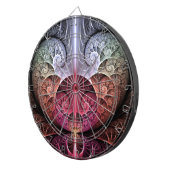 ハートビート、抽象芸術超現実的ファンタジーフラクタル・アート ダーツボード (正面右)