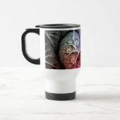 ハートビート、抽象芸術超現実的ファンタジーフラクタル・アート トラベルマグ (左)