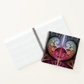 ハートビート、抽象芸術超現実的ファンタジーフラクタル・アート ノートブック (内部)