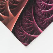 ハートビート、抽象芸術超現実的ファンタジーフラクタル・アート フリースブランケット (角)