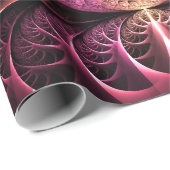 ハートビート、抽象芸術超現実的ファンタジーフラクタル・アート ラッピングペーパー (ロールコーナー)