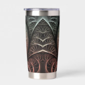 ハートビート、抽象芸術超現実的ファンタジーフラクタル・アート 保温保冷タンブラー (右面)