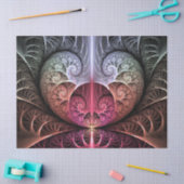 ハートビート、抽象芸術超現実的ファンタジーフラクタル・アート 薄葉紙 (クラフト)