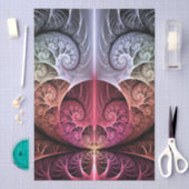 ハートビート、抽象芸術超現実的ファンタジーフラクタル・アート 薄葉紙 (クラフト)