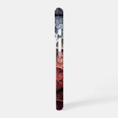 ハートビート、抽象芸術超現実的ファンタジーフラクタル・アート iPhone 16ケース (左側面)