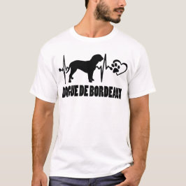ハートビート – Dogo Argentino – 犬最高のの友達 Tシャツ