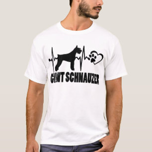 ハートビート – Giant Schnauzer – 犬最高のの友人 Tシャツ