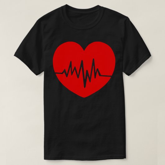 ハートビート Tシャツ (デザイン正面)