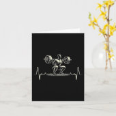 ハートビートEcgボディビルダー重量挙げ重量挙げ カード (黄色い花)