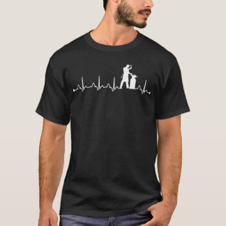 ハートビートEKG鍛冶愛好家ギフト Tシャツ