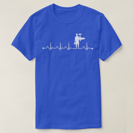 ハートビートEKG RC飛行機愛好家ギフト Tシャツ (デザイン正面)