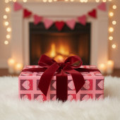 ハートビーモダントバレンタインデーのラッピング紙 ラッピングペーパー