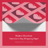 ハートビーモダントバレンタインデーのラッピング紙 ラッピングペーパー