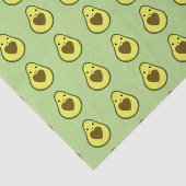 ハートピットが付いているアボカド愛かわいいアボカド 薄葉紙 (詳細)