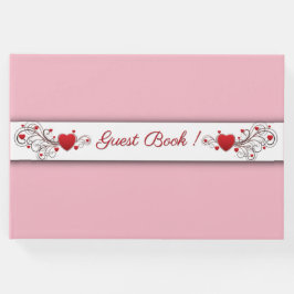 ハートピンクゲストブック ゲストブック