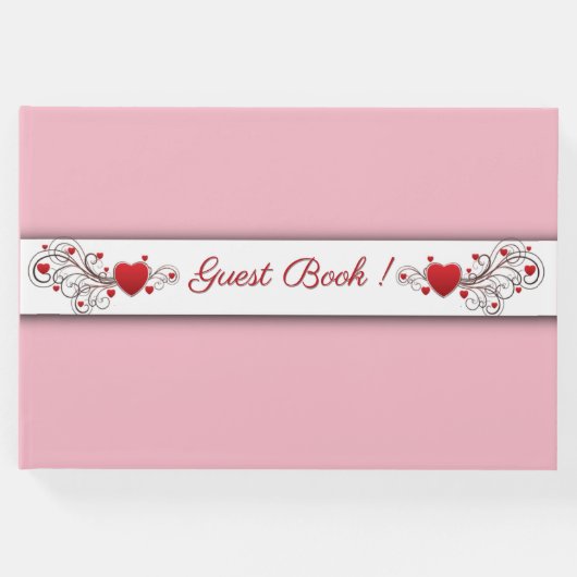 ハートピンクゲストブック ゲストブック (正面)