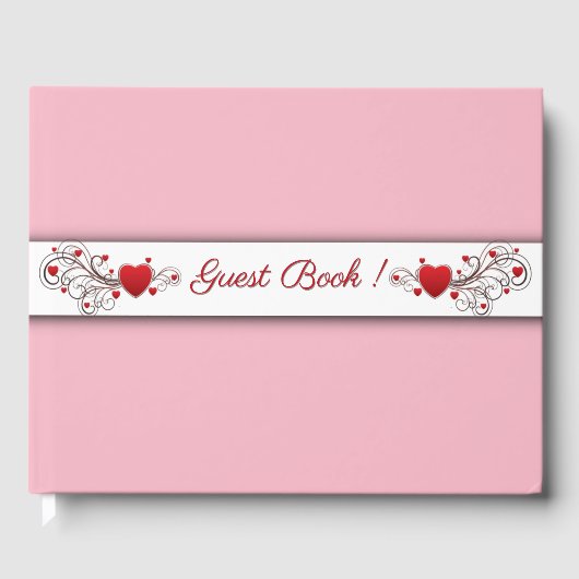 ハートピンクゲストブック ゲストブック (正面)