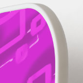 ハートピンクティントスクウェアピックボールパドル ピックルボールラケット (左詳細)