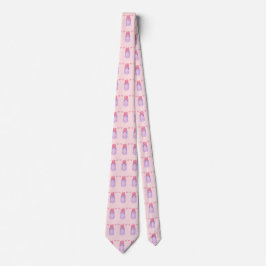 ハートピンクリップスティックかわいい ネクタイ