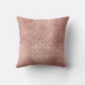 ハートピンクローズ金ゴールド赤面シークイン金属 クッション (裏面)