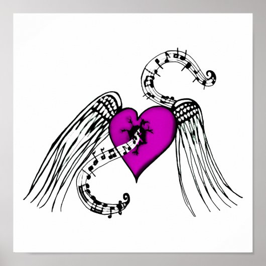 ハートピンク ポスター (正面)