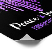 ハートピースラブキュア線維筋痛認識度 ポスター (角)