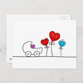 ハートファミリー ポストカード (正面/裏面)