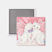 ハートフェアリー猫ちゃん磁石 マグネット (正面/裏面)