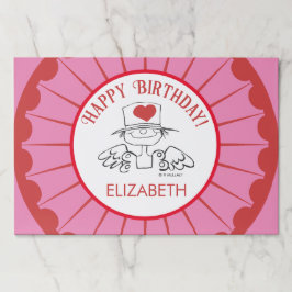 "ハートフェアリー" ©バースデーパーティー紙ランチョンマット ペーパーパッド