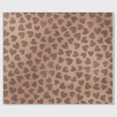 ハートフェイクバラ銅ホワイトラブバレンタイン ラッピングペーパー (フラット)