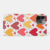 ハートフェカラフルルラブパターンデザイン Case-Mate iPhoneケース (裏面(横))